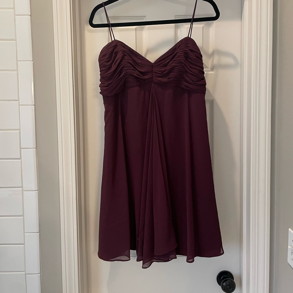 Maroon Bridesmaids Dress